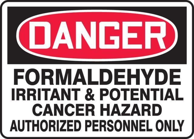 Formaldehyde danger