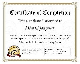 Michael certificate 5