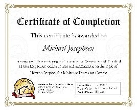 Michael certificate 2