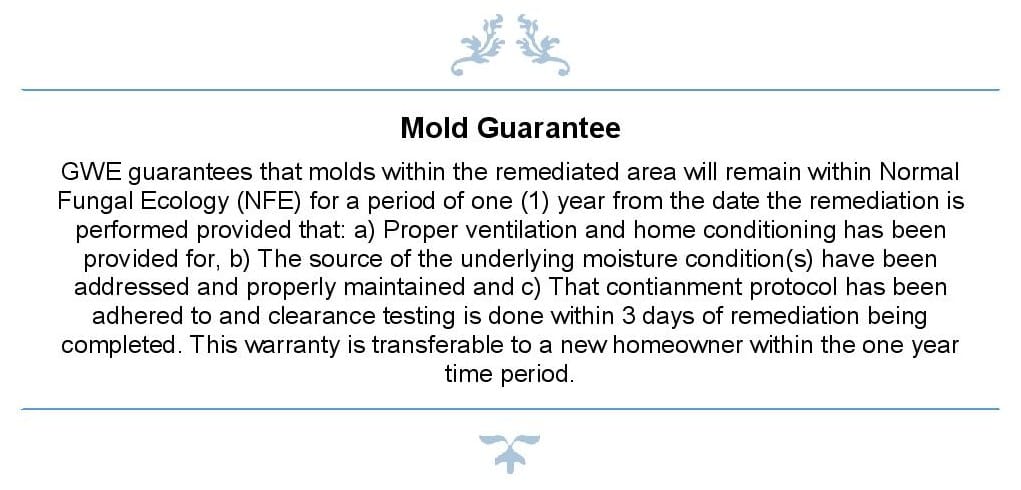 Mold guarantee