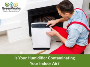 Mold in humidifier contaminating indoor air