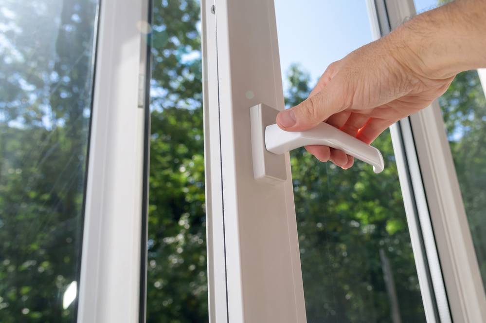 Open window helps indoor air quality