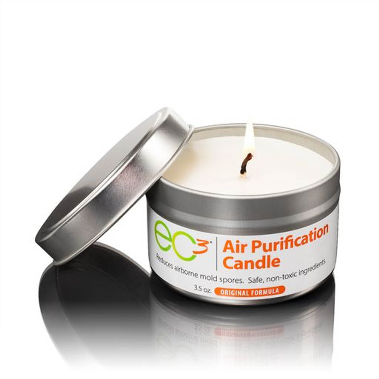 Air purification candle