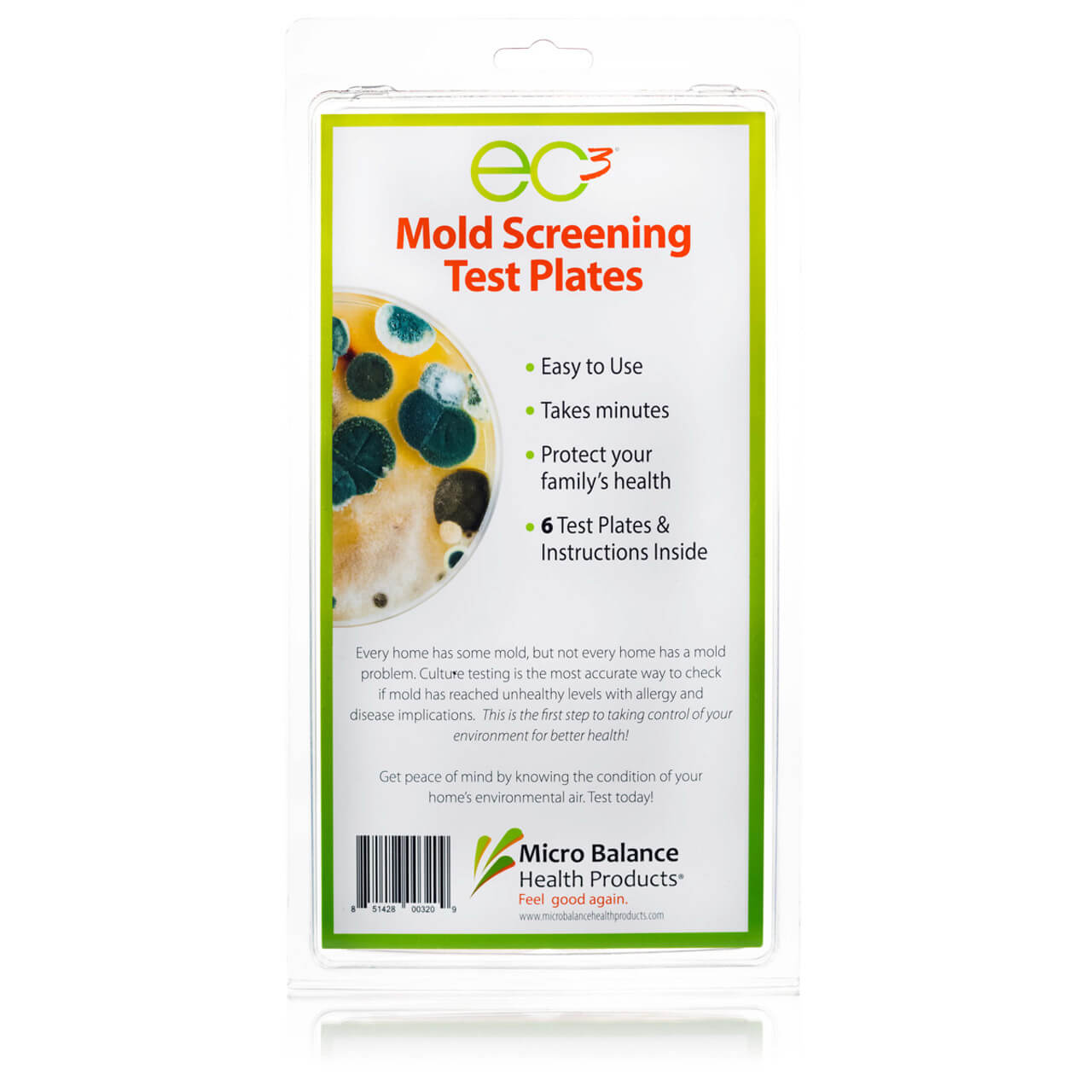 Ec3 mold screening test kit, 6 pack