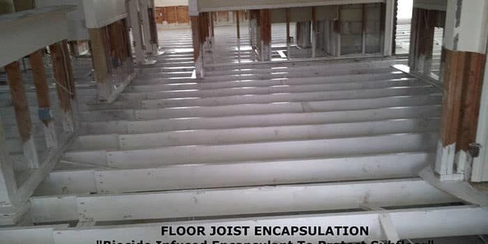 Floor joist encapsulation